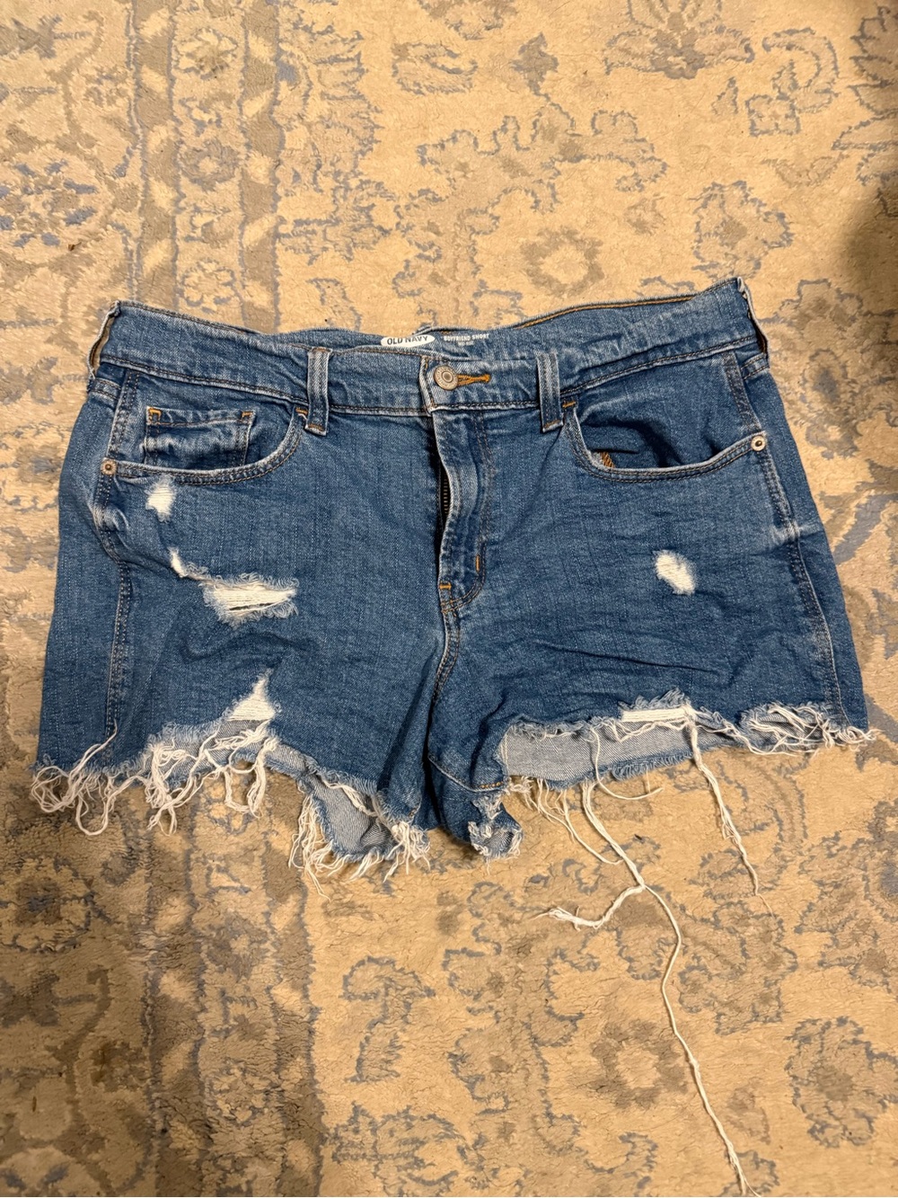 Old Navy Women’s Distressed Denim Shorts - Blue